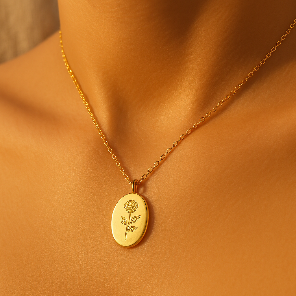 Pendentif BLOOM™ — Collier Fleurs de Naissance OLYARA