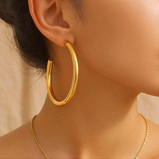 Créoles Solara™ — Dorure Éclat 18K